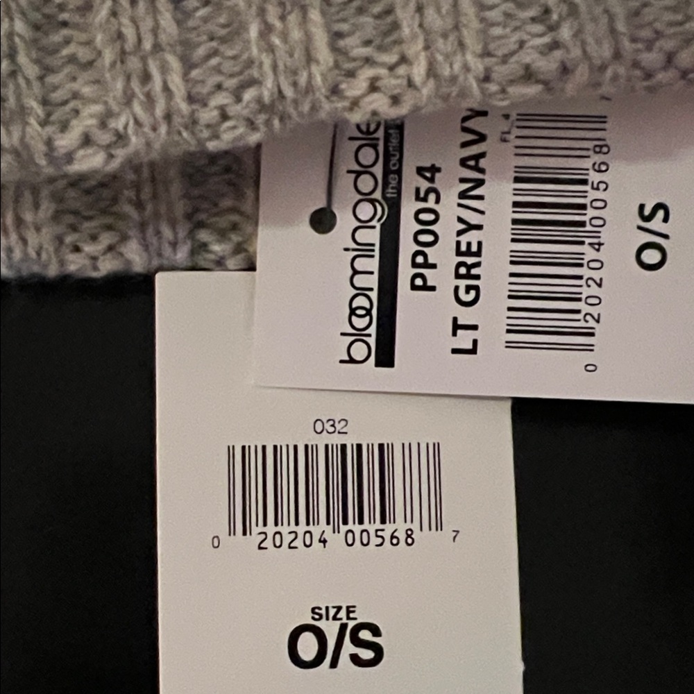 Polo Ralph Lauren Light Gray Ribbed Beanie - Picture 3 of 3